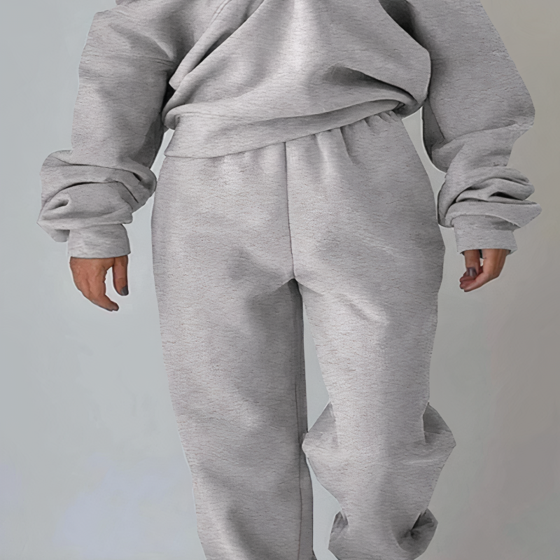 Women’s Half-Zip Sweater & Jogger Pants Tracksuit Set