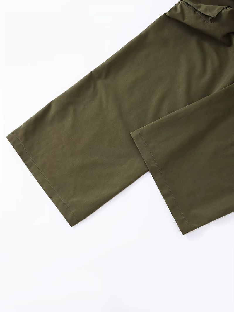 Women’s High Waisted Baggy Cargo Pants - Wide Leg Straight Trousers - Relaxed Fit Casual Streetwear Sweatpants